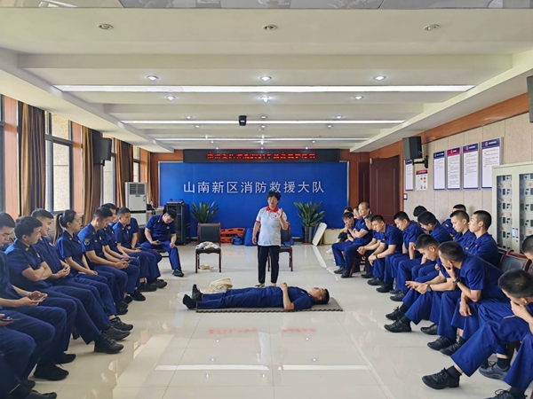 淮南市红十字会连续16年为消防培训应急救护