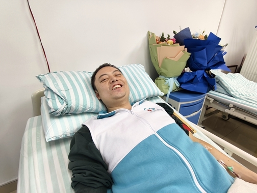 淮南市第78例造血干细胞捐献者韩凌杰成功捐献3