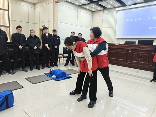 淮南市红十字会法院职工培训应急救护12