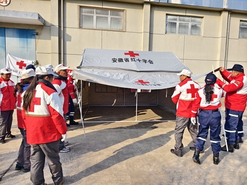市县红十字救援队开展年终培训演练4