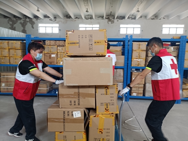 淮南市红十字会加紧备灾救灾物资储备库建设7