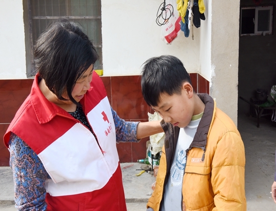 淮南市红十字会不减包保力度深入帮扶村调研走访5