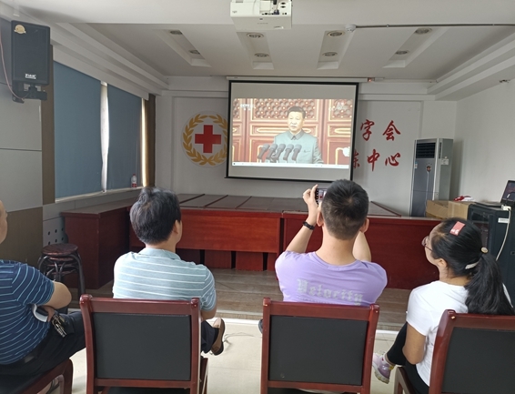 淮南市红十字会多种形式庆祝建党百年1
