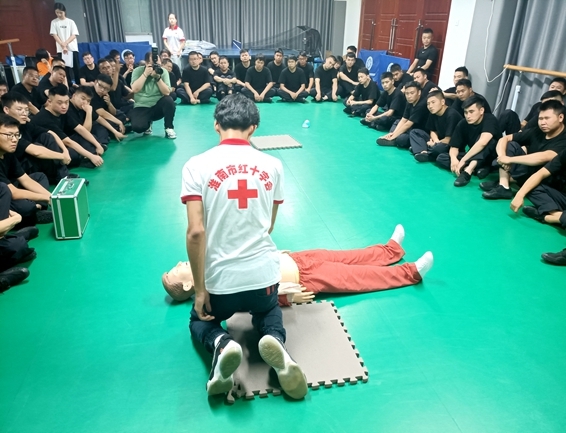 淮南市红十字会连续三年为特殊岗位辅警进行救护培训13