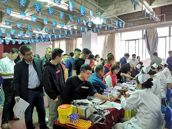 淮南市红十字会持续开展献血采样26