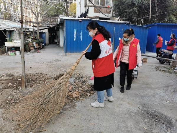 淮南市红十字会总动员加大帮扶社区环境清理整治力度15