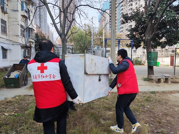 淮南市红十字会总动员加大帮扶社区环境清理整治力度4